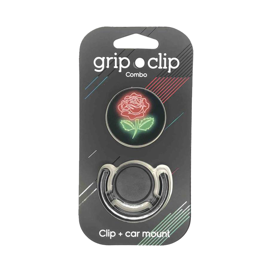 Grip Clip Flor Neon con Holder - GCLH144
