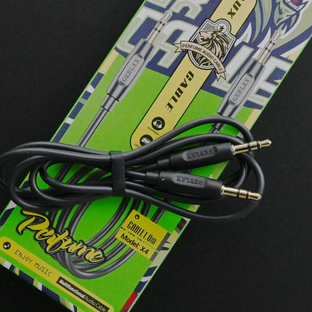 Cable Auxiliar de Audio Gerlax 3.5 Mm Negro - GXA01