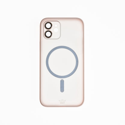 Estuche Vidrio Templado MagSafe para iPhone 12 - Color Rosado - IP12MAGV06
