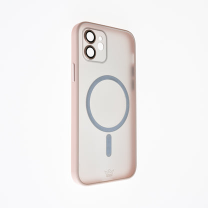 Estuche Vidrio Templado MagSafe para iPhone 12 - Color Rosado - IP12MAGV06