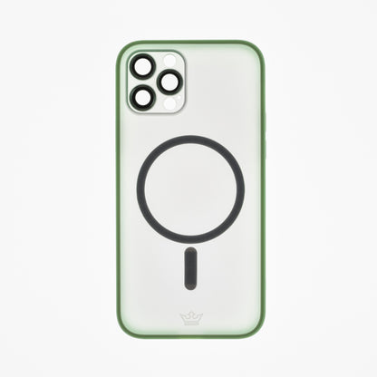 Estuche Vidrio Templado Rey MagSafe - iPhone 12 Pro Max Verde - IP12PMAGV05