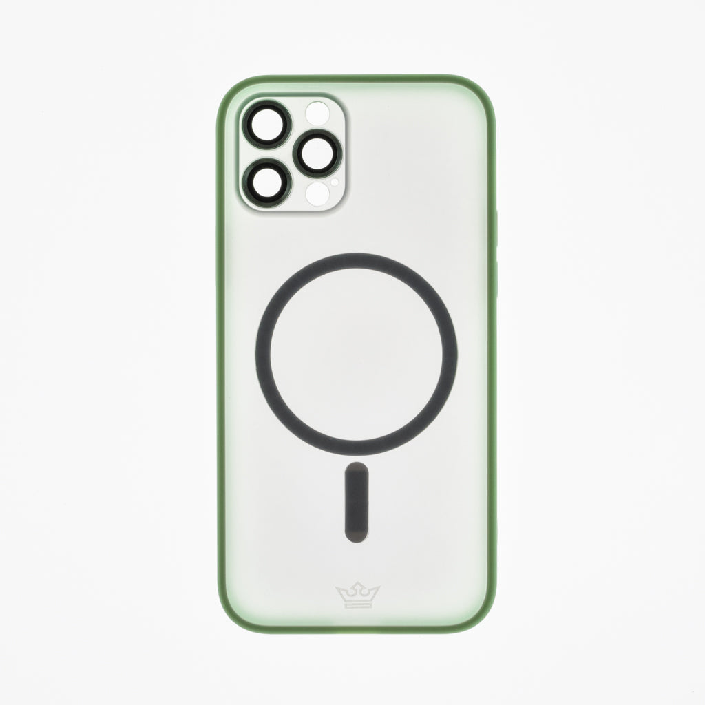 Estuche Vidrio Templado MagSafe El Rey para iPhone 12 Pro - Verde - IP12PMMAGV05