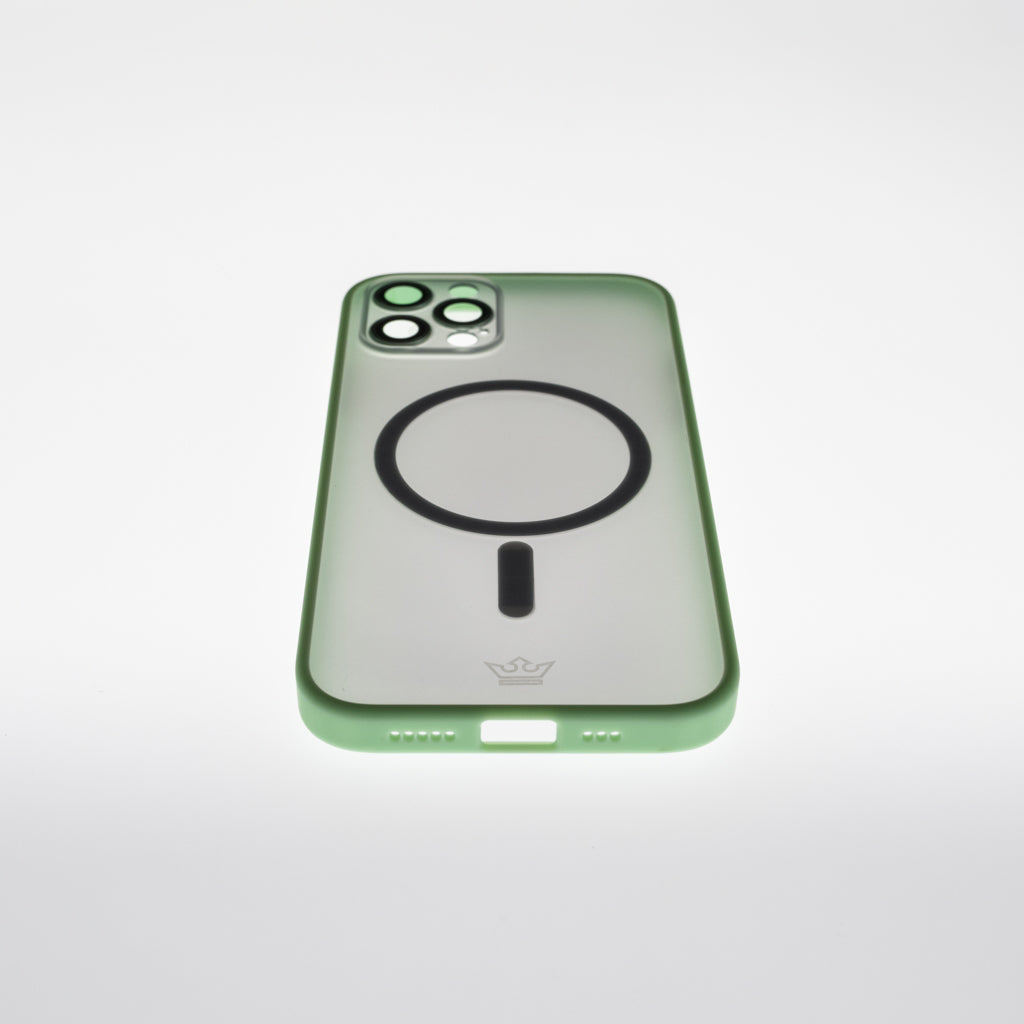 Estuche Vidrio Templado MagSafe El Rey para iPhone 12 Pro - Verde - IP12PMMAGV05