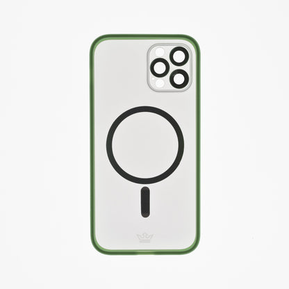 Estuche Vidrio Templado MagSafe El Rey para iPhone 12 Pro - Verde - IP12PMMAGV05