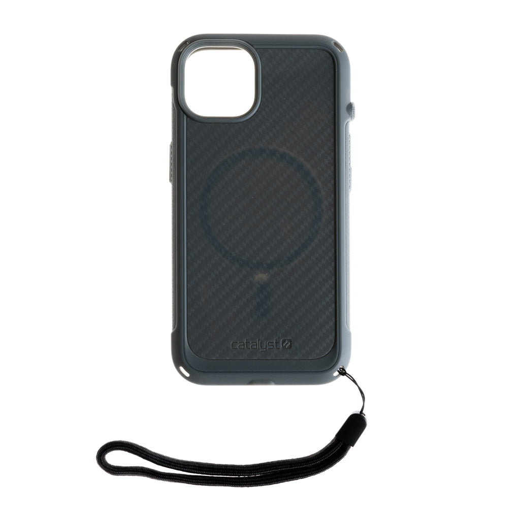Estuche Catalyst Vibe Case Fibra de Carbono para iPhone 13 - Gris - IP13CTLV02