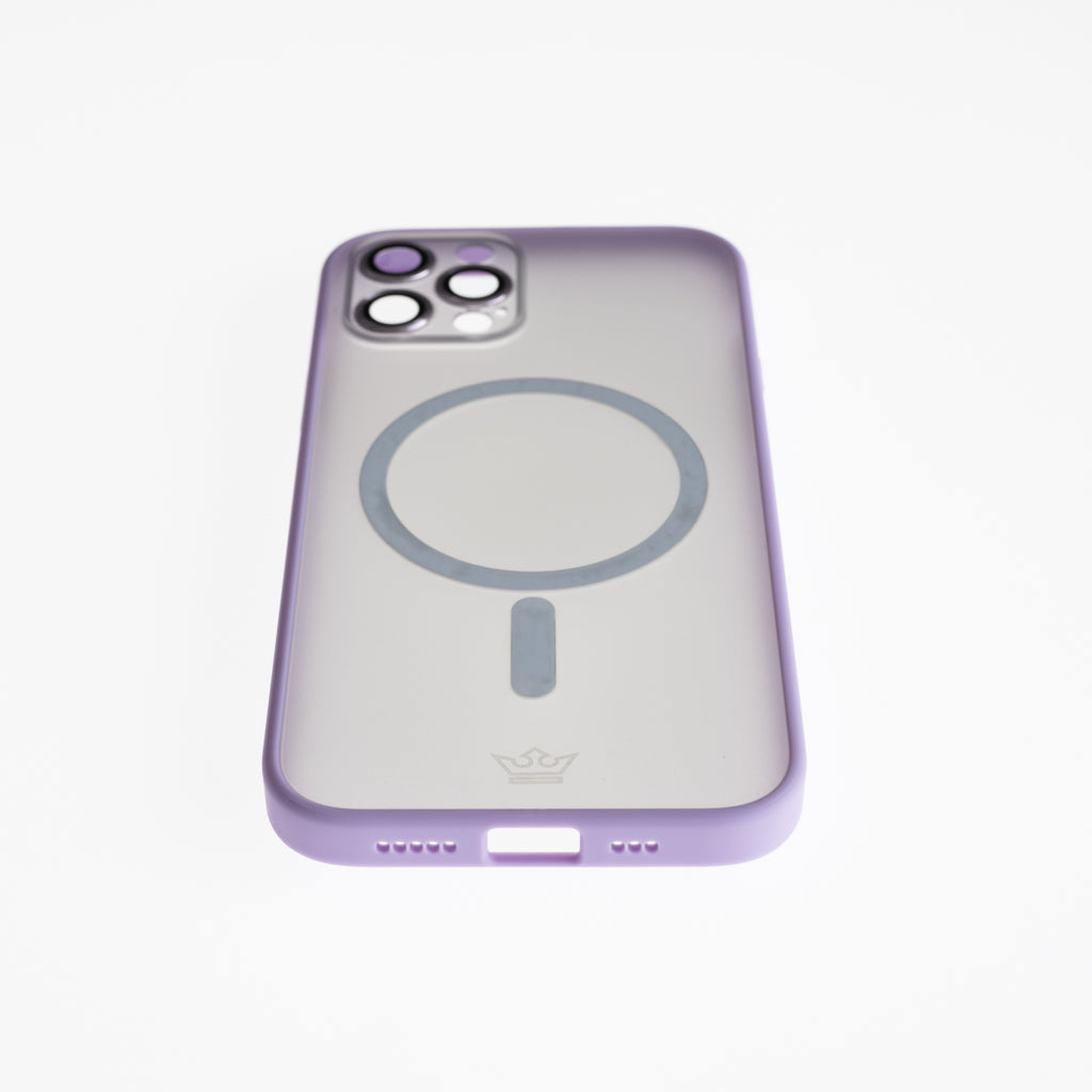 Estuche Vidrio Templado Rey MagSafe Morado para iPhone 13 Pro - IP13PMAGV04