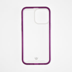 estuche transparente el rey super bumper de atra apple iphone 13 pro ,  iphone 13 pro max color morado / transparente