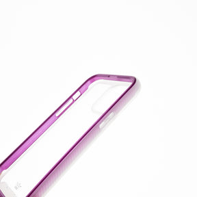 estuche transparente el rey super bumper de atra apple iphone 13 pro ,  iphone 13 pro max color morado / transparente