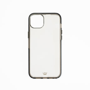 estuche transparente el rey symmetry apple iphone 14 plus color gris / transparente