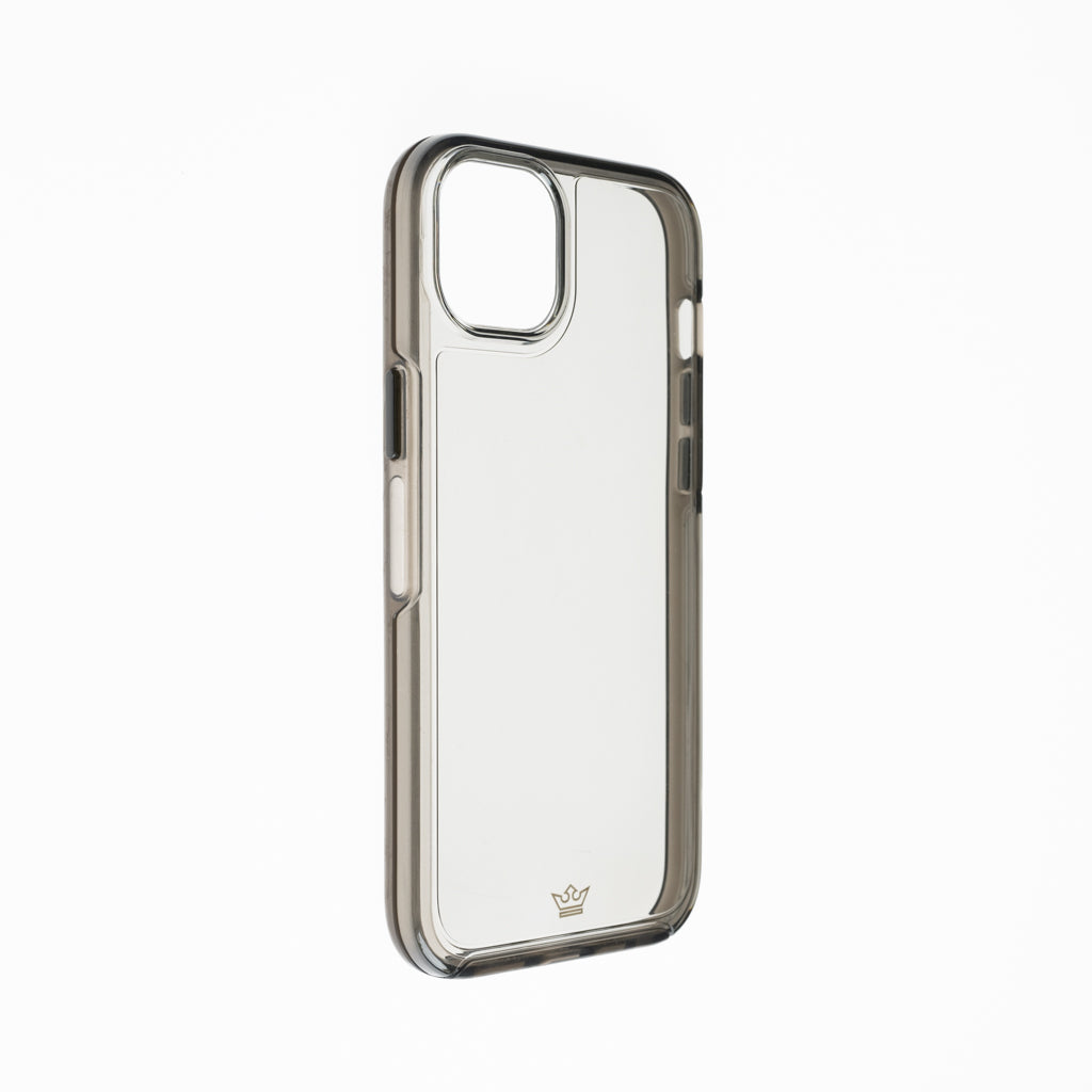 estuche transparente el rey symmetry apple iphone 14 plus color gris / transparente