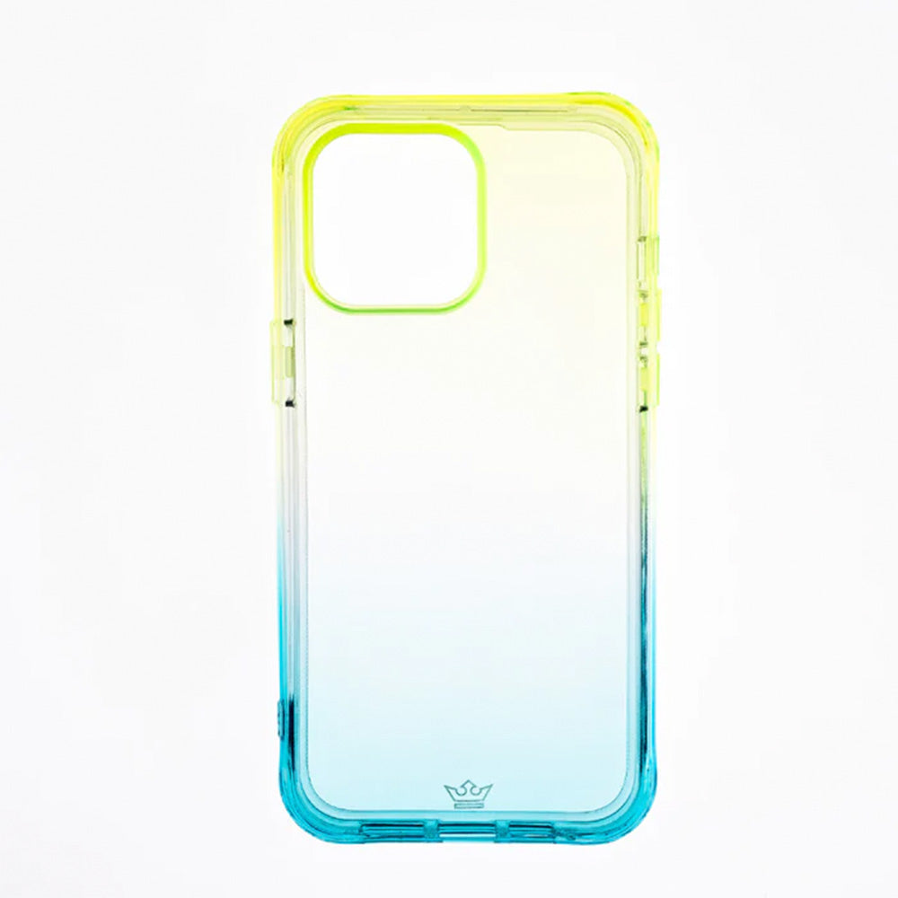 Estuche Clásico Degradé Verde/Turquesa para iPhone 14 Pro Max - IP14PMRDG03