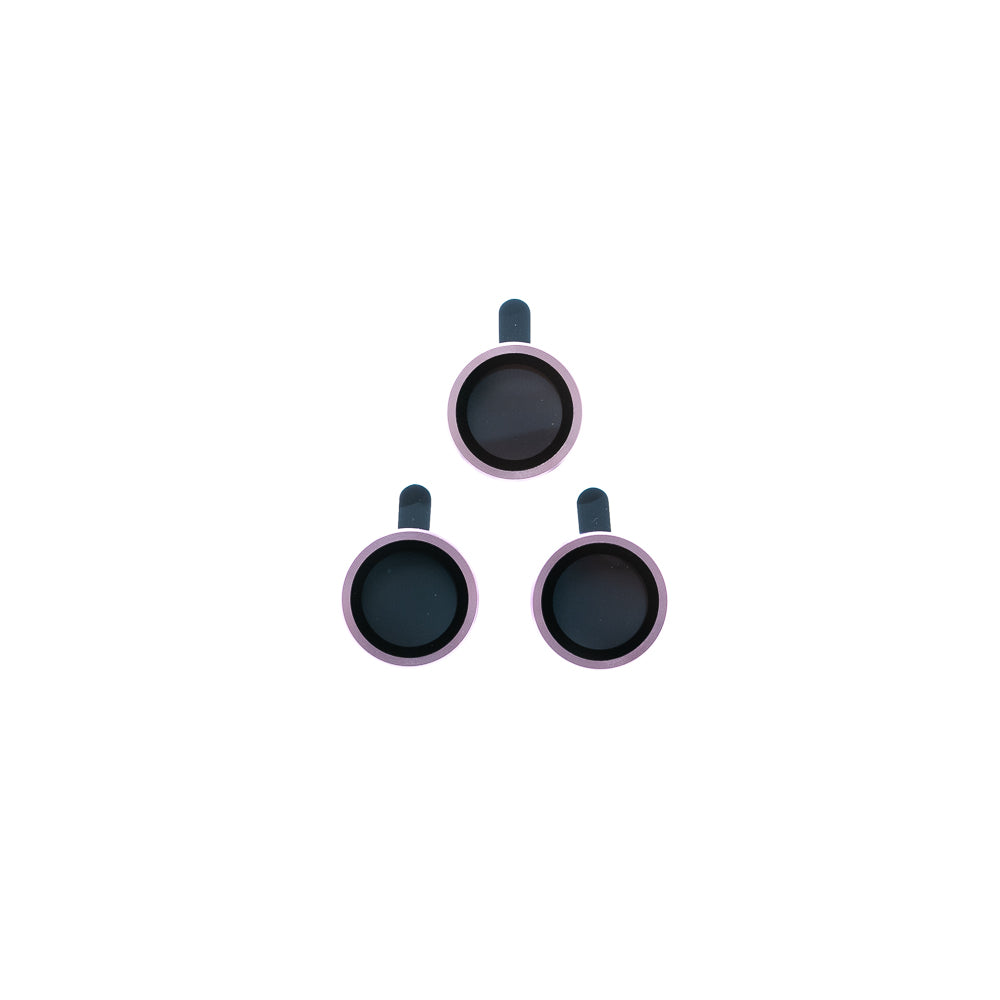 Vidrio Templado Cámara con Borde de Metal Rosa para iPhone 14 Pro - IP14PPLEN10