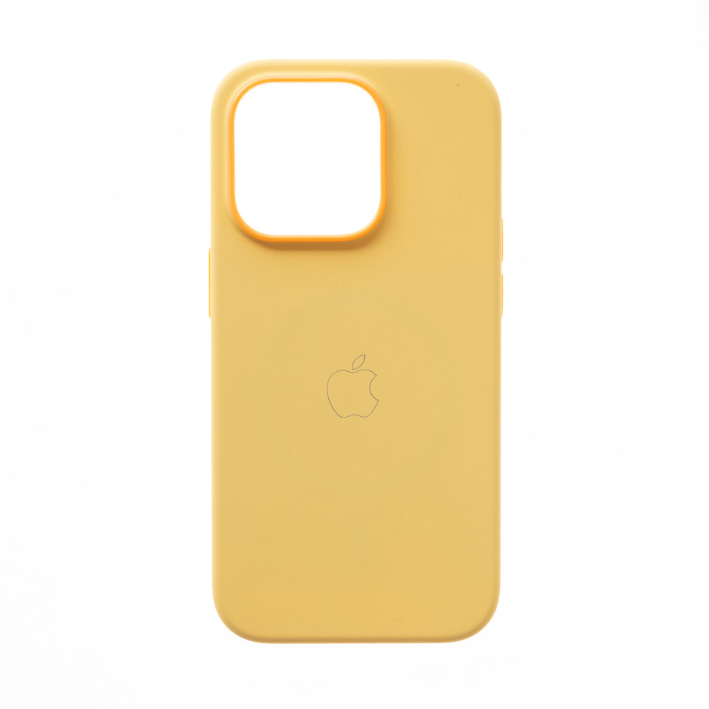 estuches magsafe el rey silicon case magsafe apple iphone 14 pro color amarillo