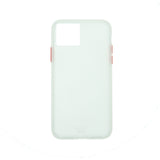 Estuche proteccion el rey hard case marco apple iphone 11 pro color blanco / transparente