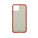 Estuche proteccion el rey hard case marco humo apple iphone 11 pro color rojo