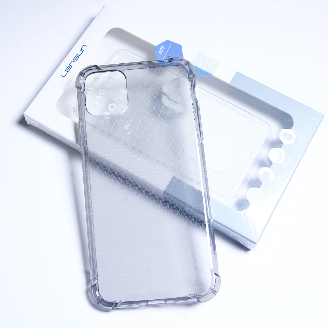 Estuche Clásico Lensun Airbag Design iPhone 11 Pro - Gris - IPH11PHDRC001