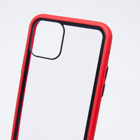 Estuches Transparente El Rey Apple Iphone 11 Pro Color Rojo / Transparente