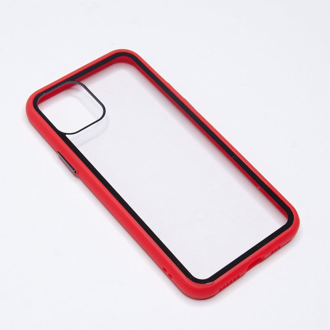 estuches transparente el rey apple iphone 11 pro max color rojo / transparente