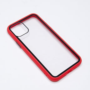 Estuche transparente el rey apple iphone 11 pro max color rojo / transparente