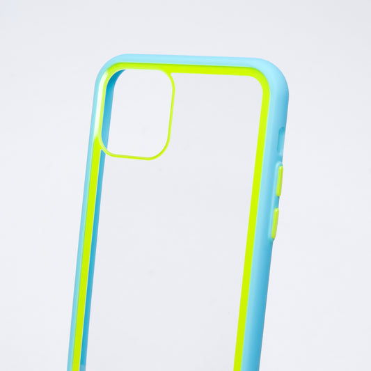Estuche Transparente El Rey para iPhone 11 Pro Max - Celeste - IPH11PMMCA06