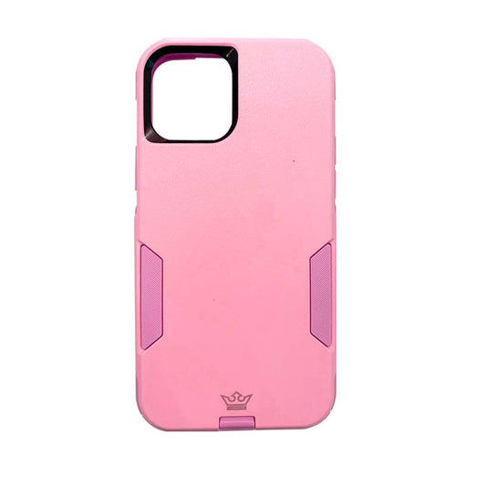 Estuche Clásico El Rey Commuter Rosado para iPhone 12 - IPH12C04