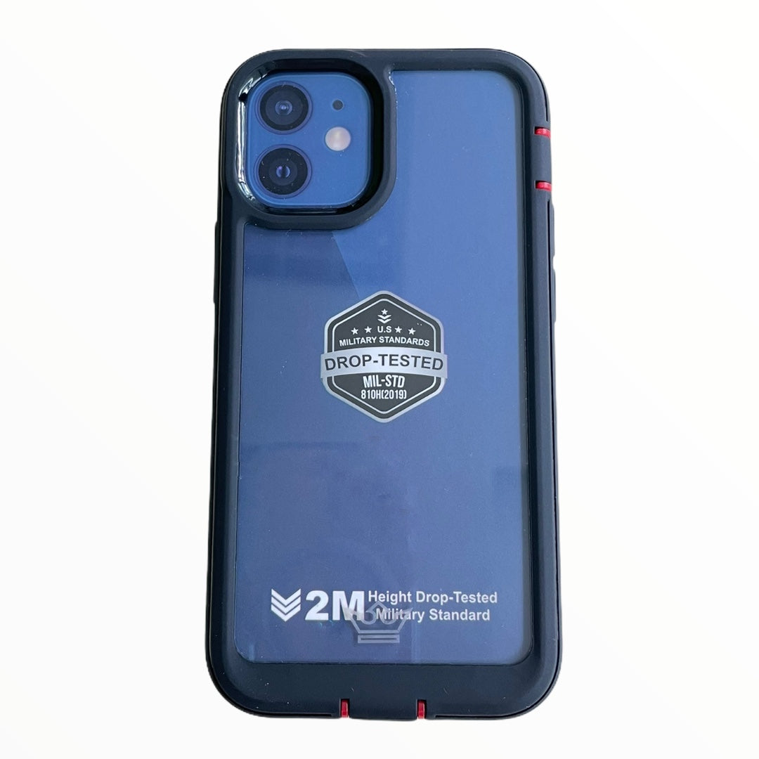 Estuche proteccion el rey warrior a prueba de impactos apple iphone 12 mini color negro