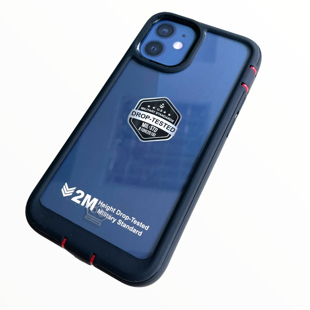 Estuche proteccion el rey warrior a prueba de impactos apple iphone 12 mini color negro