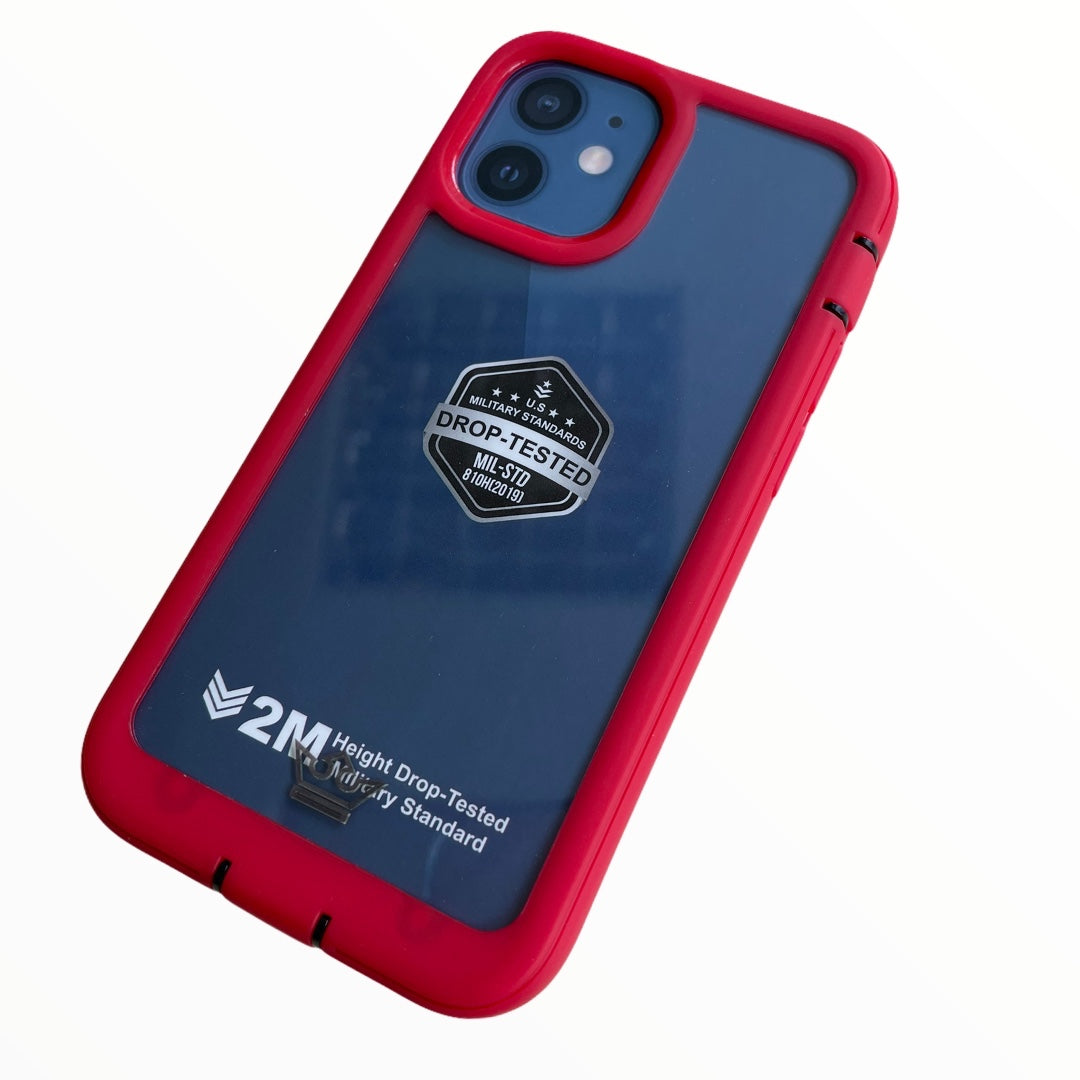 Estuche proteccion el rey warrior a prueba de impactos apple iphone 12 mini color rojo