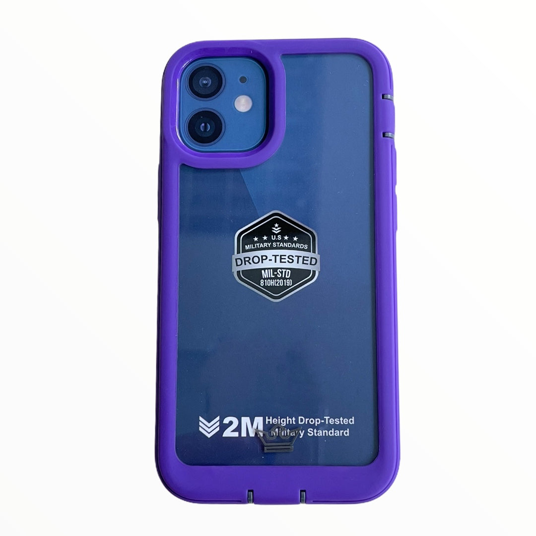 Estuche proteccion el rey warrior a prueba de impactos apple iphone 12 mini color morado