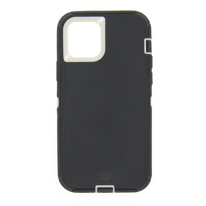 Case el Rey Defender con Clip para iPhone 12 Mini - Negro/Blanco - IPH12MDC01