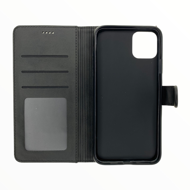 Estuche carteras lc imeeke folio libreta con porta tarjeta apple iphone 12 ,  iphone 12 pro color negro