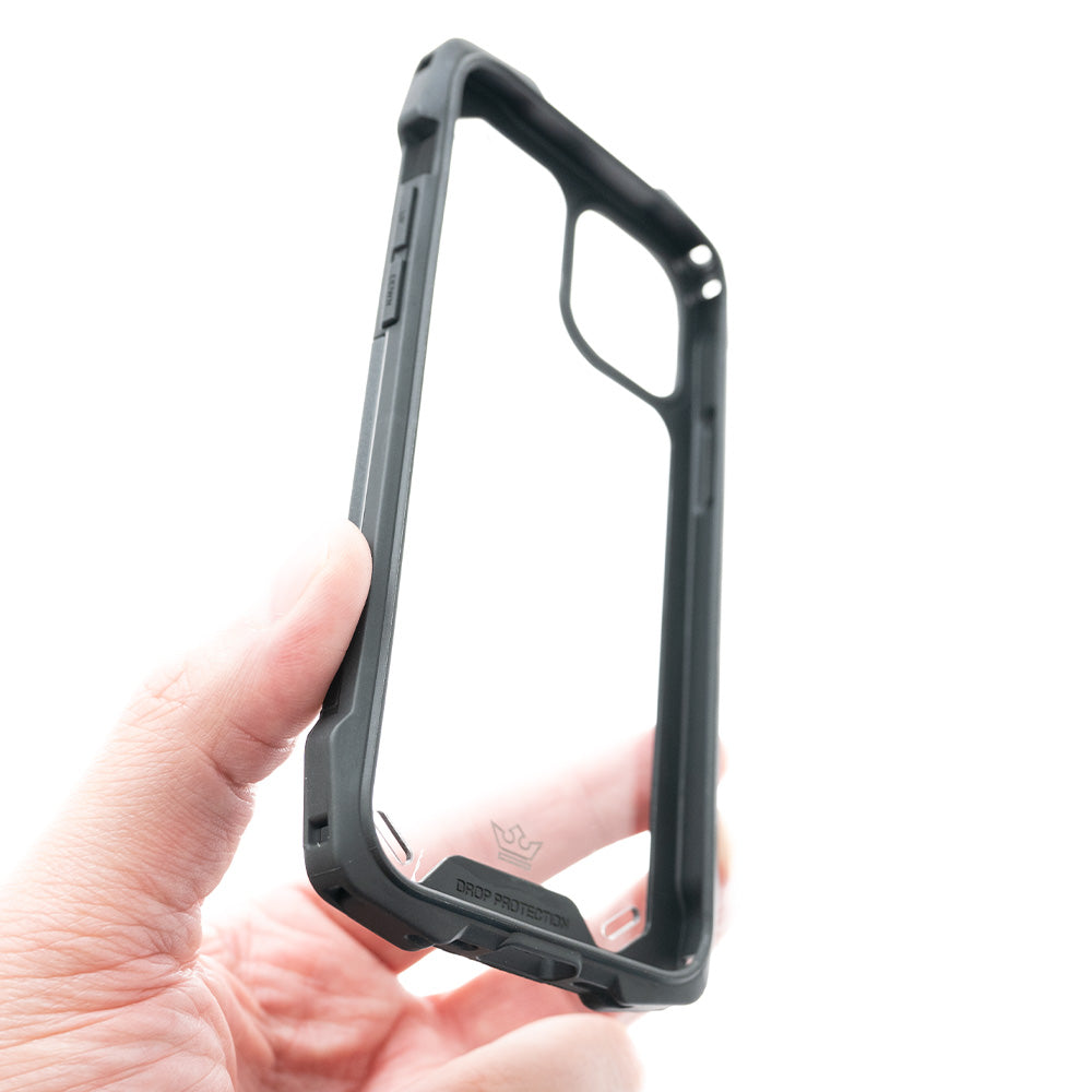 Estuche clasico el rey impact 10 metros de proteccion apple iphone 12 pro max color negro
