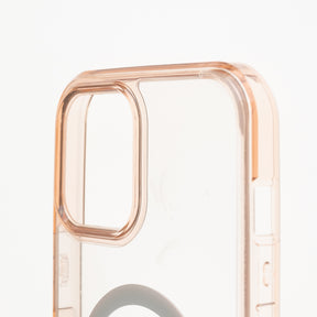 estuche clasico spigen transparente marco apple iphone 12 ,  iphone 12 pro color rosado / transparente