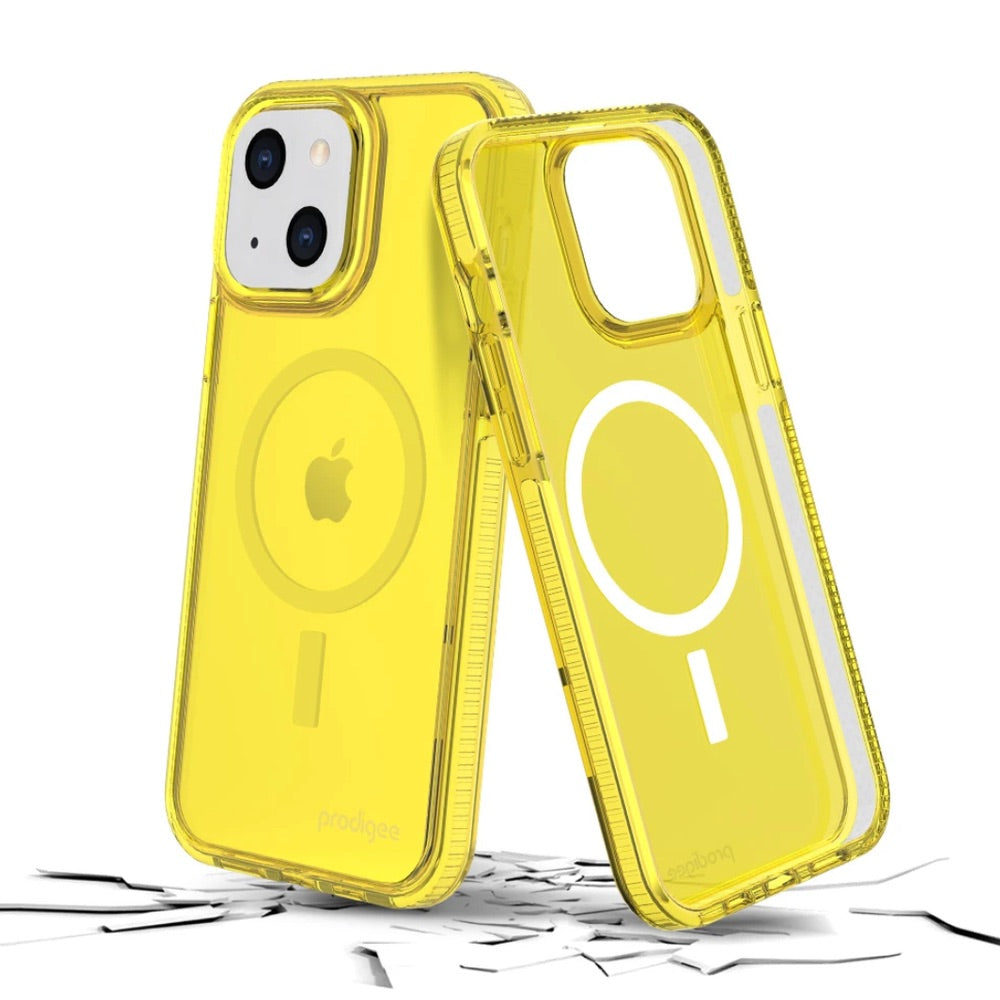 Estuche Prodigee Safetee Neo Lemon Verde para iPhone 13 - IPH13PCN12