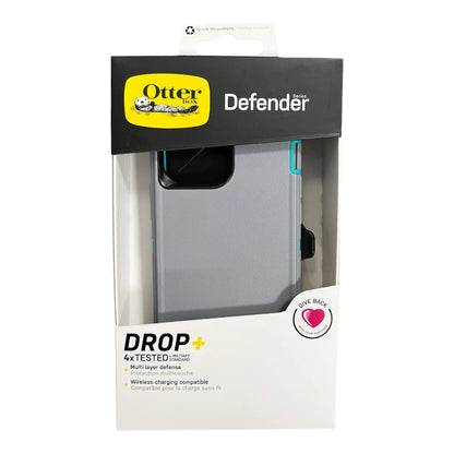 Case OtterBox Defender para iPhone 13 Pro Max - Gris/Turquesa - IPH13PMDF006