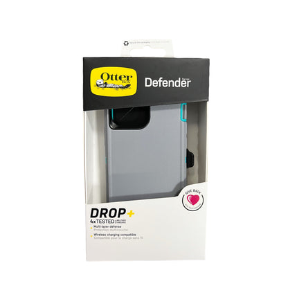 Case OtterBox Defender para iPhone 13 Pro Max - Gris/Turquesa - IPH13PMDF006