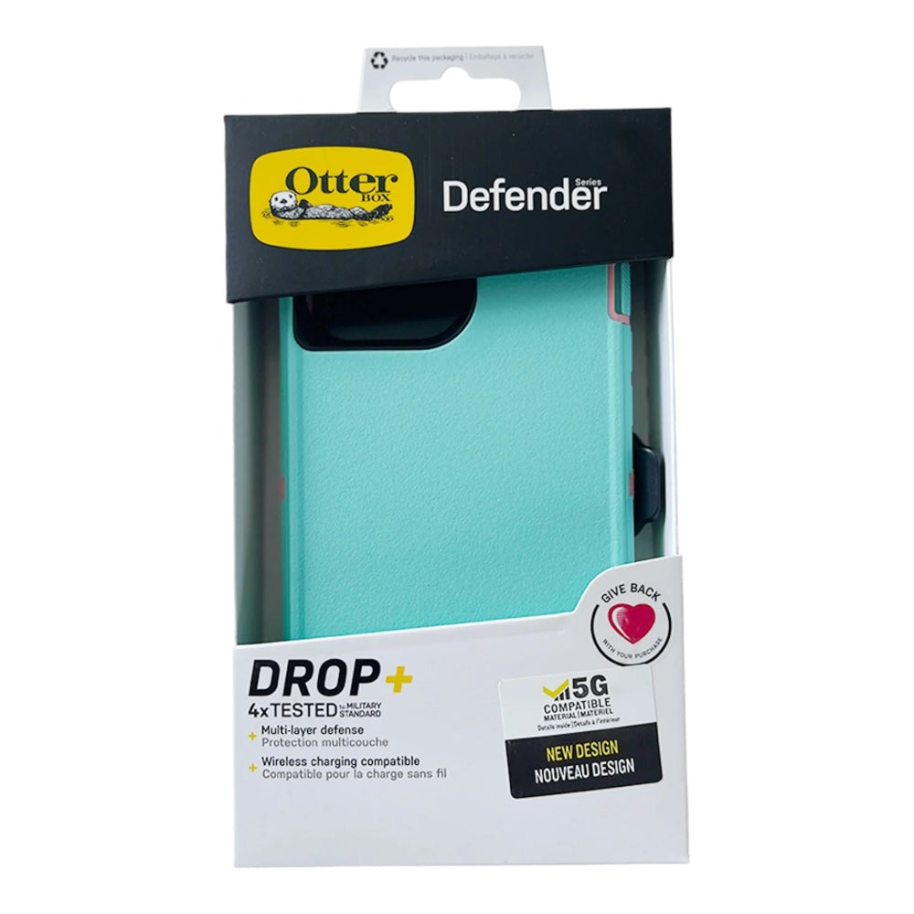 Case OtterBox Defender - iPhone 13 Pro Max - Turquesa/Rosado - IPH13PMDF007