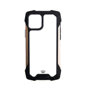 estuche clasico el rey impact 10 metros de proteccion apple iphone 13 pro max color negro / dorado