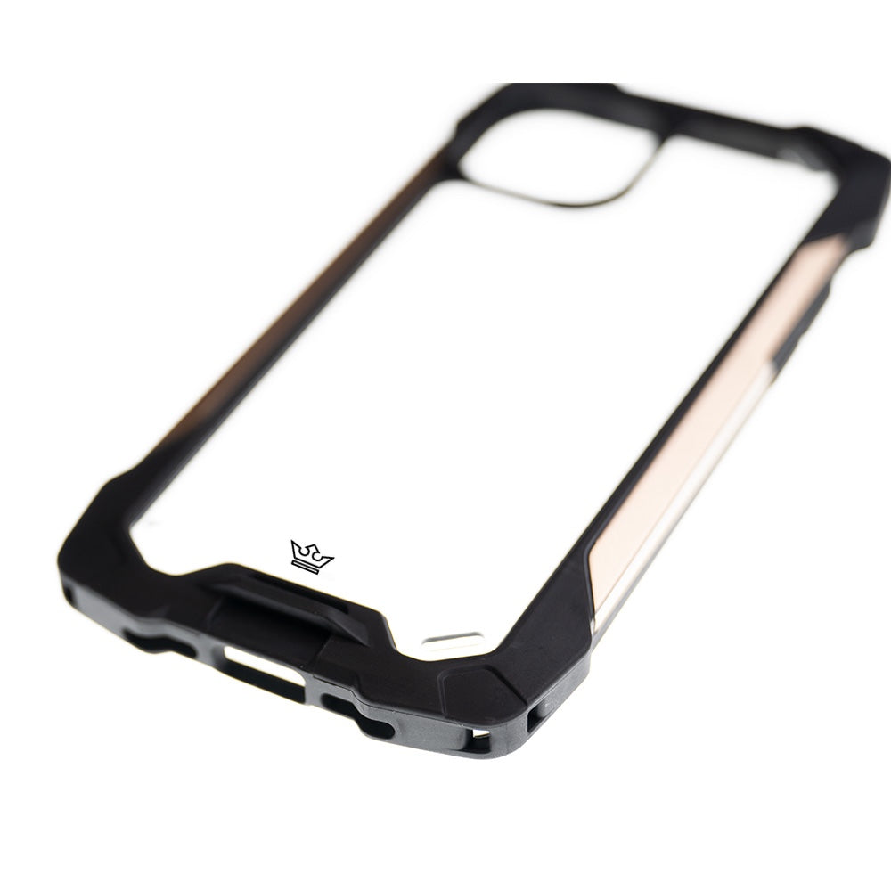 Estuche Clásico El Rey - iPhone 13 Pro Max Negro/Dorado - IPH13PMESELR01