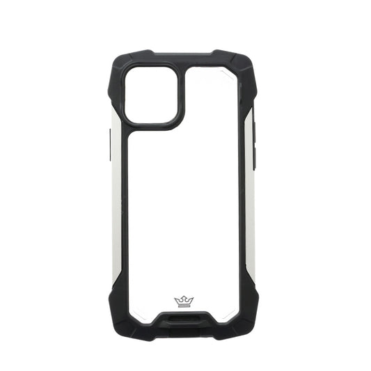 Estuche Clásico El Rey para iPhone 13 Pro Max - Negro/Plateado - IPH13PMESELR03