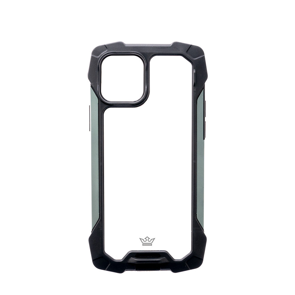 Estuche clasico el rey impact 10 metros de proteccion apple iphone 13 pro max color negro / gris