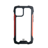 Estuche clasico el rey impact 10 metros de proteccion apple iphone 13 pro max color negro / rojo