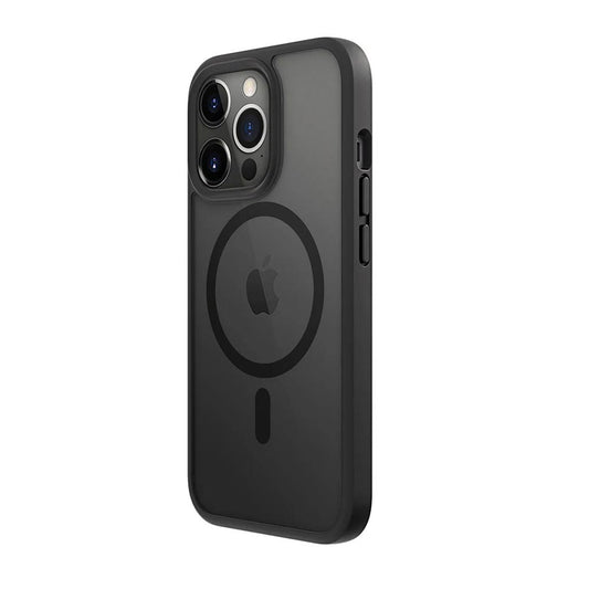 Estuche clasico prodigee safetee flow space con magsafe apple iphone 13 pro color negro