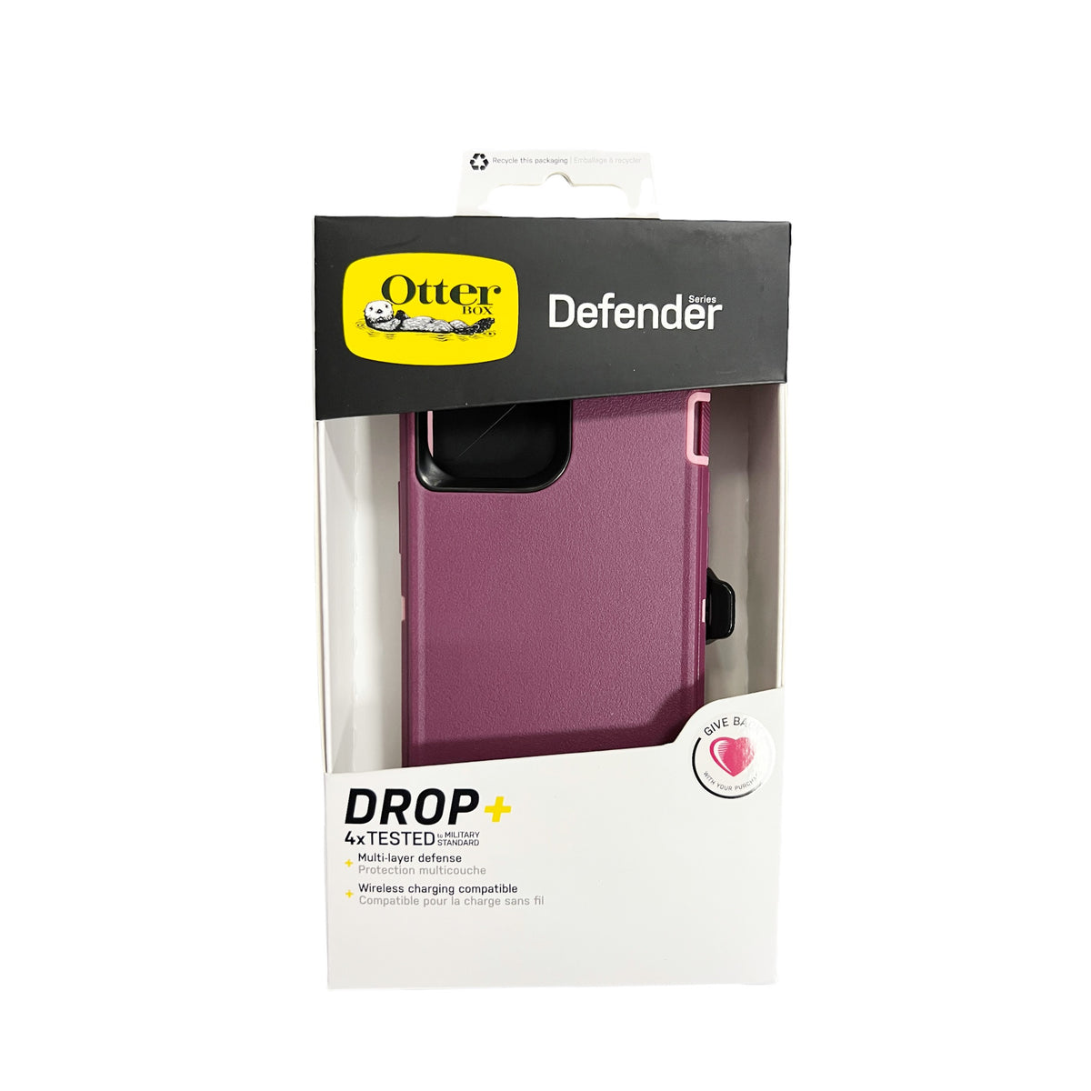 Estuche proteccion otterbox defender apple iphone 13 pro color rojo / rosado