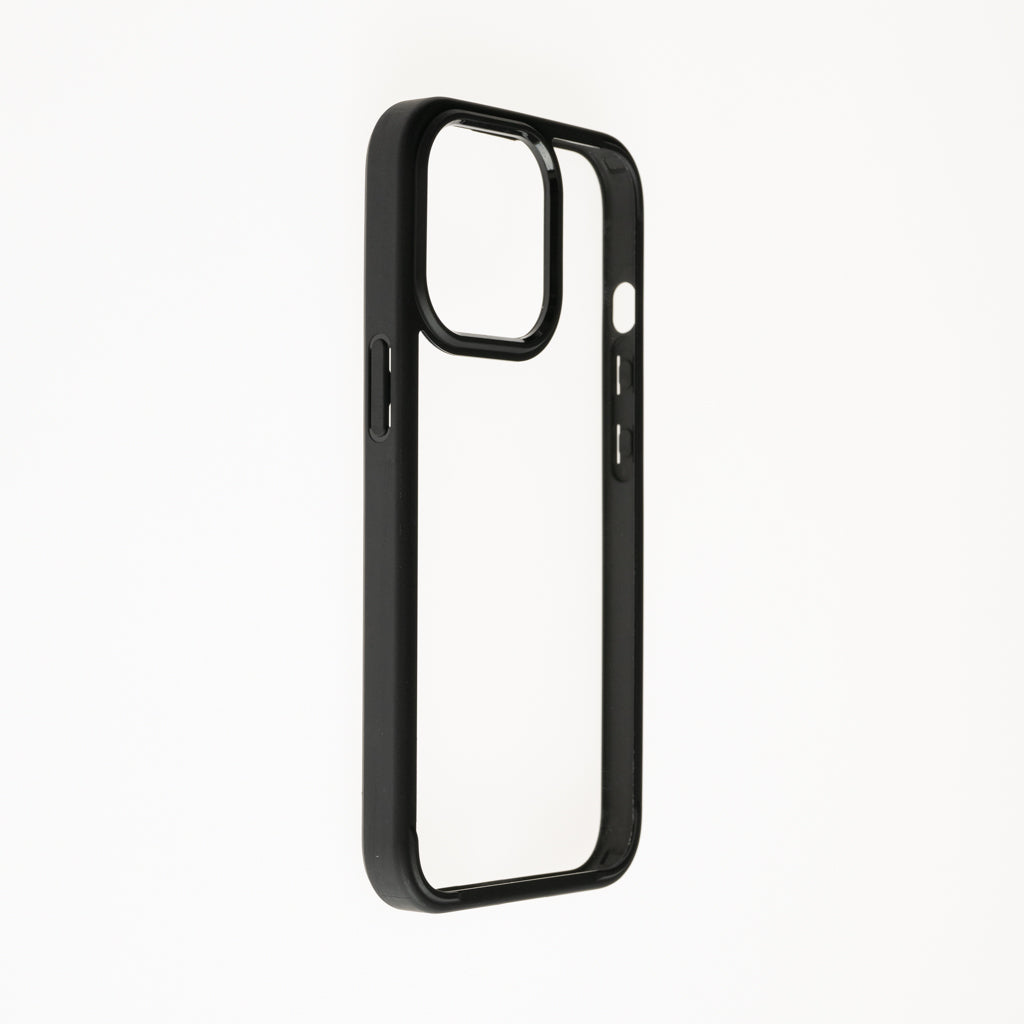 estuches clasico spigen transparente marco apple iphone 13 pro color negro / transparente