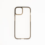 Estuche clasico spigen transparente marco apple iphone 13 color gris / transparente