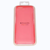 estuche transparente apple iphone 6 ,  iphone 6s color rosado / transparente