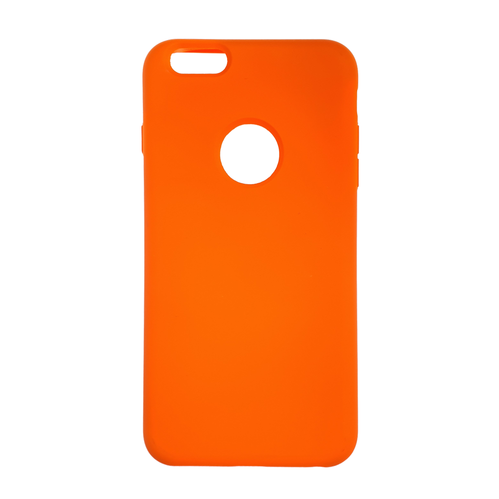 Estuches Silicon El Rey Silicon Apple Iphone 6 Plus Color Naranja