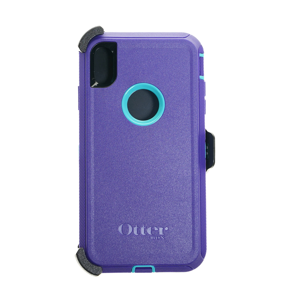 Estuche proteccion otterbox defender apple iphone xs max color morado / turquesa