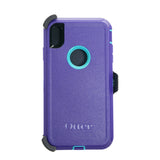 Estuche proteccion otterbox defender apple iphone xs max color morado / turquesa
